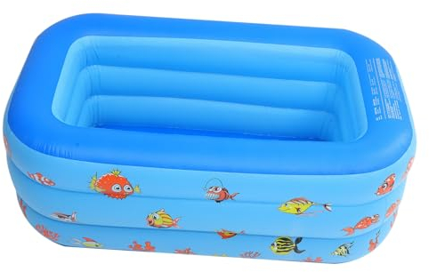 Abaodam Aufblasbares Schwimmbecken Für Junge Mädchen PVC-wassermatratze-badewanne Aufblasbarer Pool Für Kleinkinder Zum Planschen Im Freien Oder Drinnen