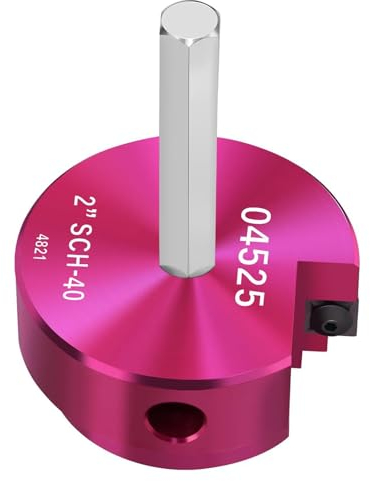 SHOOYIO Effiziente PVC-Rohrreibahle 2,5 cm, 3,8 cm, 5,1 cm, 7,6 cm Rohrverschraubung Reibahle für einfache Wartung, perfekt für Heimwerker