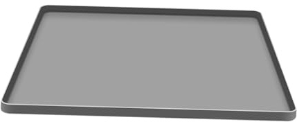 DimyFew Kühlschrank Matte Silikon Kühlschrank Tropfmatte mit erhöhtem Rand, Mini Kühlschrank Tropfschale Bodenschutz wiederverwendbar für Waschmaschine, Trockner, Weinschrank, Grau 60 × 50 cm cm