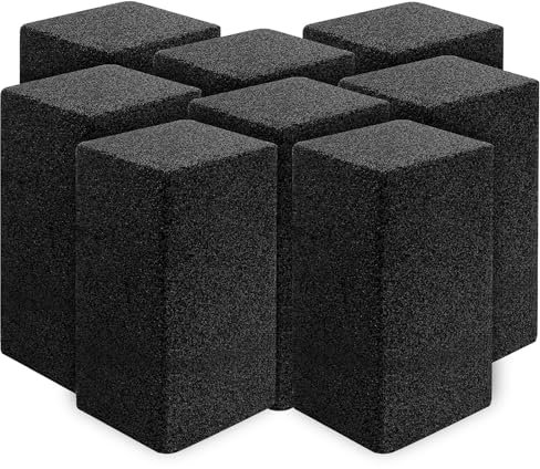 8 Pack Grill Cleaning Brick Bulk, Heavy Duty Grill Pumice Stone Brick 20 x 10 x 9 cm Reusable Cleaning Grill Stone for Home Restaurant Griddles, Flat Top Grills, BBQ Grates Outdoor Cleans