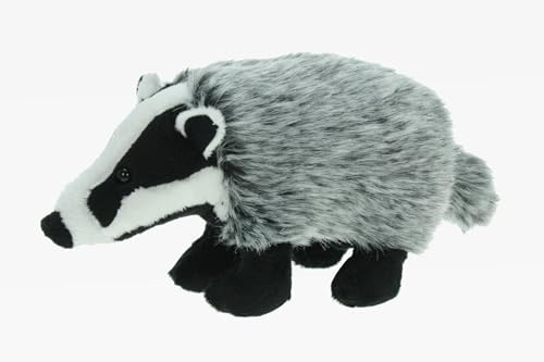 Cornelißen Peluche a forma di tasso europeo, lunghezza 24 cm, grigio 1017111