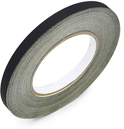 Cinta eléctrica industrial, Cinta adhesiva de tela de acetato aislante negra for reparación de guitarras y coches eléctricos(8mm)