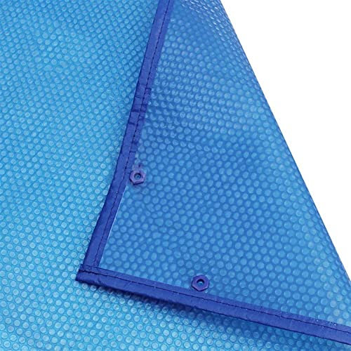 Solar Pool Covers for Above Ground Pools Hot Tubs 400 Micron Bubble Thermal Floating Spa Blanket with Grommets 13ft×16ft Size