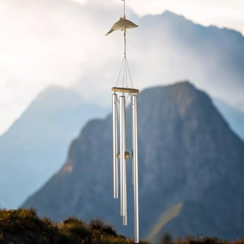 Windspiel und Klangspiel aus Holz Mobile Klangröhren Garten Feng Shui