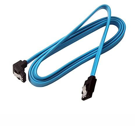 Genérico 10pcs / lot 1m ángulo recto de alta velocidad compatible con SATA III 3.0 HDD Cable de datos de la unidad de disco duro