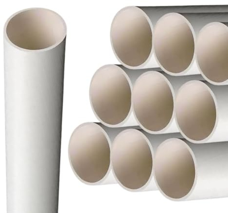 20 metros de tubo rígido blanco de PVC de 20 mm de diámetro, pasacables de pared para cables eléctricos, 10 unidades de 2 metros (16 mm)