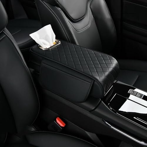 Coussin de Protection D'accoudoir pour BMW X1 e84 f48 u11 X2 f39 u10, Coussin Rehausseur de Coude, Sac de Rangement pour Voiture,Black