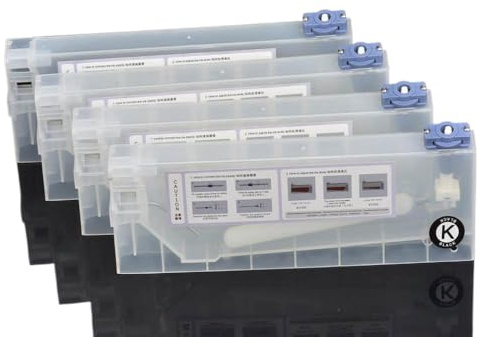 BEIBEINOYA Cartouches d'encre 220ml, 4 pièces, compatibles avec Roland Mimaki JV33 JV5 JV3 TS3, système d'encre en Vrac Compatible avec imprimante à solvant écologique