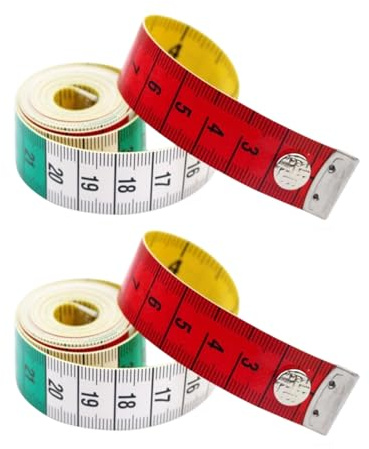 Mètre ruban souple de 150 cm avec prise en main antidérapante - Parfait pour la confection de menuiserie et d'utilisation sûre pour les enfants - Mètre ruban pour les mesures corporelles