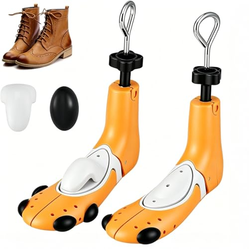 Dumenix 2 Pcs Shoe Stretcher Adjustable Width and Length Shoe Tree for Women and Men Shoe Widener Solve the Problem of Tight and Rubbing Shoes Shoe Expander for Boots Sneakers（43-46）