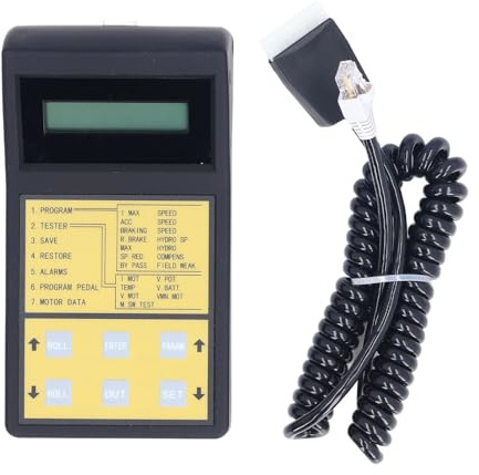 YUMILI Programmatore portatile professionale per carrelli elevatori elettrici, compatibile con i regolatori di velocità Curtis e ZAPI. Scocca resistente in plastica ABS.
