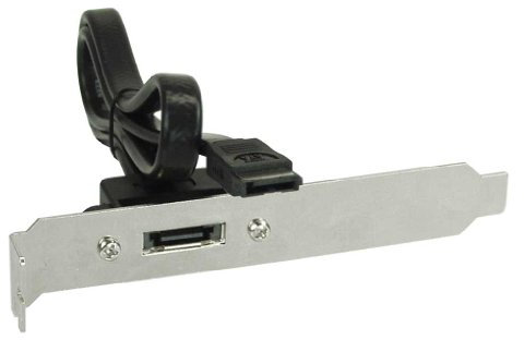 InLine 27900 Cavo SATA 0,5 m Nero eSATA - Cavo SATA