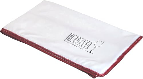 Riedel Large Microfiber Polishing Cloth for Wine Glasses, Set of 3 (Red)