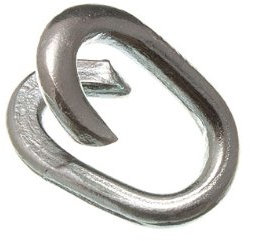 Chain Fence Repair Link 7Mm 9/32 Inch Weatherproof Bzp Zinc Plated