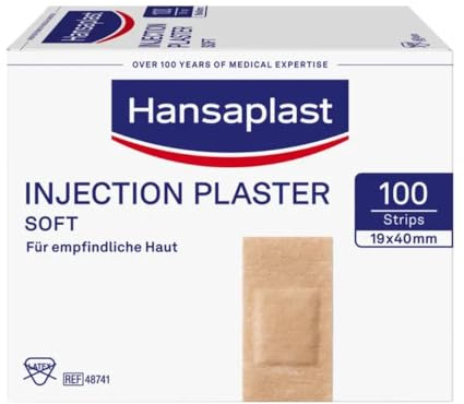 HANSAPLAST Soft Injektionspflaster Strips 19x40 mm 100 St
