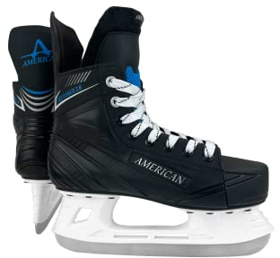 American Athletic Ice Force Hockey Skates for Men - Lightweight Ice Skates with Reinforced Ankle Support, Moisture-Resistant Lining, Stainless Steel Blade - Recreational Indoor & Outdoor Use (7)