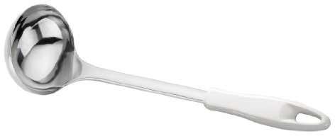 Tescoma 420304 Mestolo acciaio inox e manico in plastica bianca