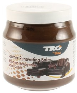 TRG Leather Renovating Balm - Suitable for Leather Car Interior, Leather Furniture, Jackets and bags 300ml (Various Colours Available) (Brown)