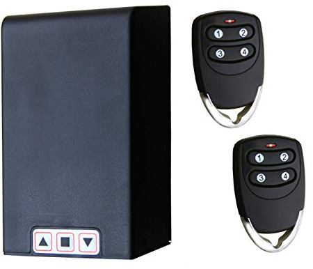 Kit Centralita Universal Koomando TM5886 para Motores de Persianas Enrollables hasta 1HP - 750W Seguridad Certificada CE/RoHS, Dos Mandos de Código Rodante, Panel IP55 Incluido, Instalación Sencilla