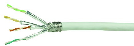 LogiLink Professional CPV0043 Netzwerk Verlegekabel Cat 6 S/FTP, weiß, 50m