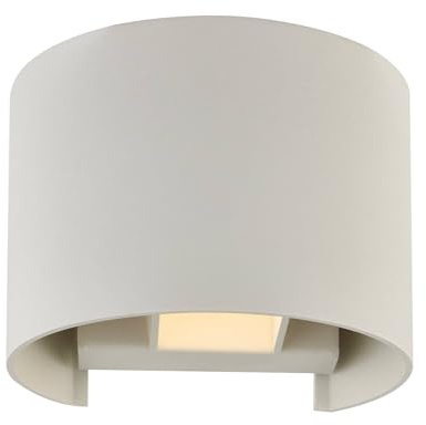 ARCCHIO LED Wandleuchte, Wandlampe Innen 'Zuzana' dimmbar (Modern) in Weiß aus Aluminium u.a. für Wohnzimmer & Esszimmer (1 flammig, G9, A+, kein Leuchtmittel enthalten)