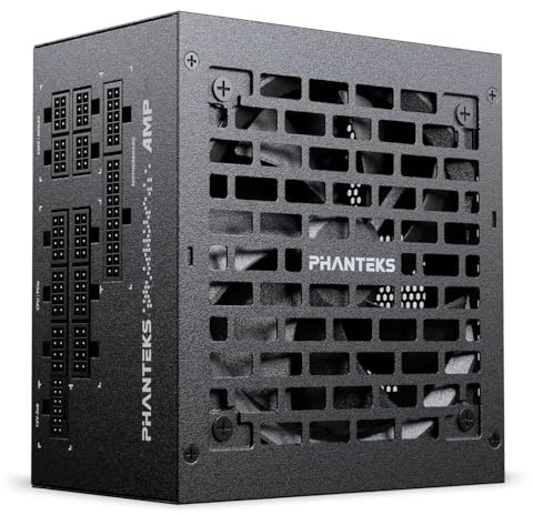 Phanteks AMP GH V2 1200W PC-Netzteil Schwarz, 1200 Watt ATX-Netzteil, PCIe 5.1, ATX 3.1 PSU | 80 Plus Platinum, alle Kabel abnehmbar, leise