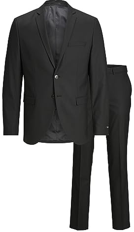 JACK & JONES Herren Jprfranco Suit Noos Business Anzug Hosen Set, Schwarz, 50 EU
