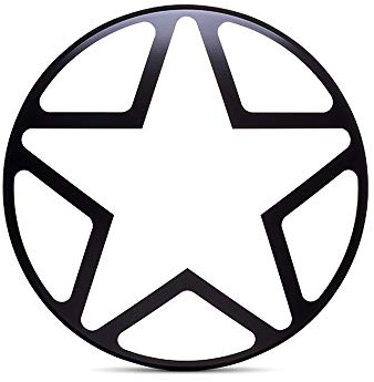 Moto Métal Phare Housse 178mm Noir Mat Star Modèle Grille Scrambler Projet