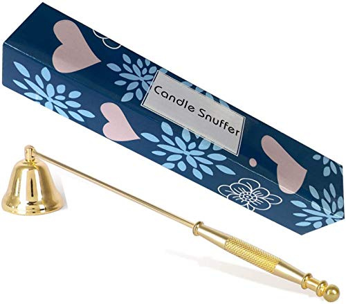 NEOYARDE Candle Snuffer, Stainless Steel Wick Flame Extinguisher Elegant Candle Accessory for Candle Lovers - Gold