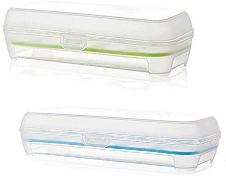 2 Stück Eier Behälter, KühlSchrank Eier Behälter,Kunststoff Eier Behälter,Kunststoff Eierablagen mit Deckel,Hält 20 Eier und kann in Küche, Schrank, Kühlschrank verwendet werden,24.5 * 10.5 cm