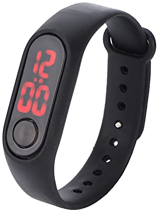 YUYTE Braccialetto per Orologio Digitale Intelligente, Braccialetto Fitness Sportivo Sottile in Silicone LED, Elettronica Luminosa per Studenti, Orologio da Polso alla Moda Impermeabile