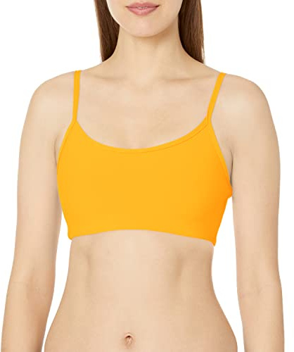 Sage Activewear Damfukttransporterande spaghettiband, yoga sport-BH, lila (blomma), X-small