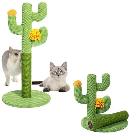 CiCixixi Tiragraffi Cactus 60 cm, Palo in Sisal Naturale per Gatti