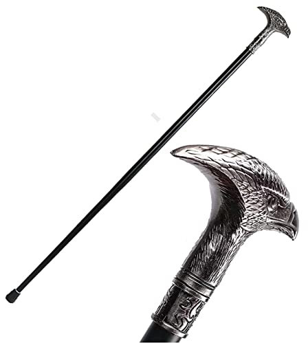 Herren Vintage Gehstock - Vintage Gehstock für Männer - Metall Elegant Gentleman Walking Sticks Cosplay Canes (A)