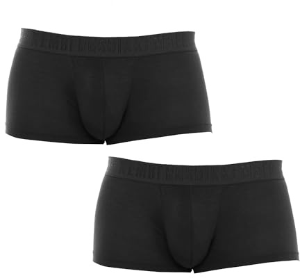 Bikkembergs BI-Pack Boxer Uomo in Fibra di bambù Stretch M Nero