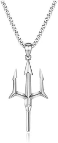CYSJ Collier Pendentif Bijoux Nouveau Mode Trident Pendentif Collier Simple Exquis Haut Sens Charme Bijoux Casual Party Cadeau