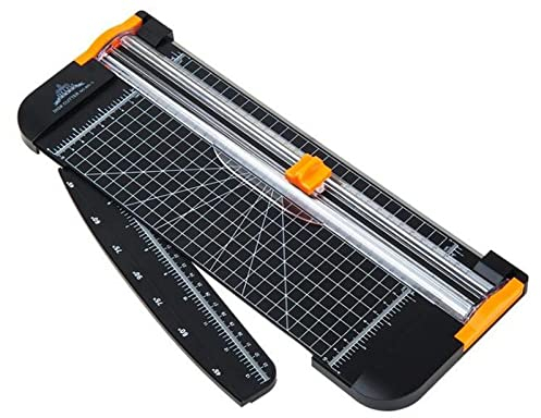 BoNene Papierschneider Präzisionspapier Trimmerpapier Foto Cutter Tragbare Kunststoff Scrapbook Trimmer Cutter Büro Schneidmatte Maschine for A4 Papier A1 Worklion papierschneider (Size : Black)
