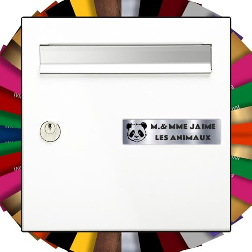 Fun 2 50 Animal Logos Letterbox Plaque (White)