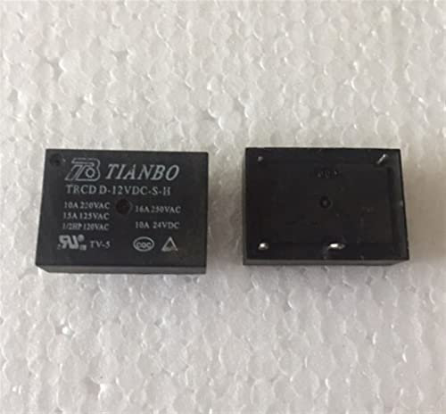 XTVVTODJXT 5PC Relais TRCD D-12VDC-SH 12V 4PIN 16A
