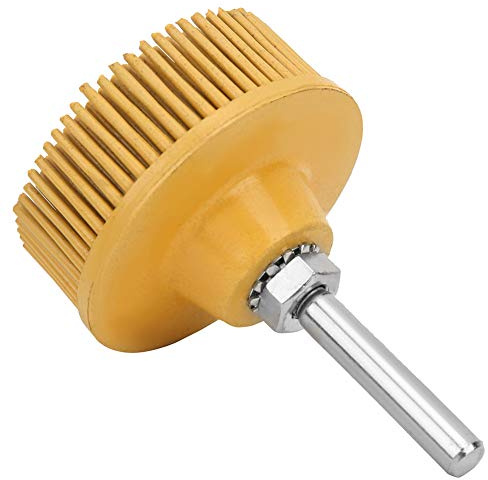 2 Inch Bristle Disc Emery Rubber Abrasive Brush Polishing Grinding Wheel for Burr Rust Removal Metal Finishing Cleaning Suitable for Electric Drill