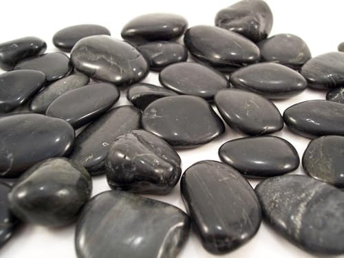 PIEDRAS NEGRAS PARA DECORACION DE JARDIN INTERIOR O EXTERIOR (25 kg)