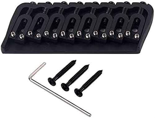 E-Gitarren Brücke 8 String Sattelbrücke Für E-Gitarre/Saiten Durch Körperschwanz Feste Gitarre-Teile&Zubehör