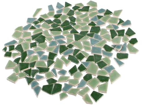 SOLUSTRE 400 G Mosaikfliesen-bastelset Unregelmäßige Keramik-mosaik-flicken Für Die Inneneinrichtung