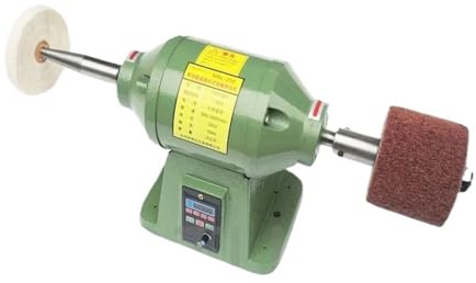 Smerigliatrice da Banco Lucidatrice da tavolo da 1,5KW, smerigliatrice for pietra ad alta velocità Rettificatrice for tornio da banco for gioielli in giada for la lavorazione del legno fai-da-te(Packa