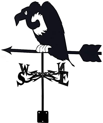 SaryEdge Wetterfahne, Hofdekoration, Wetterfahne mit Tierornament, Metall-Windrichtungsanzeiger, Gartenstecker, Wetterfahne, Konstruktion, Messwerkzeug für den Außenbereich, Garten(Drachenschlacht