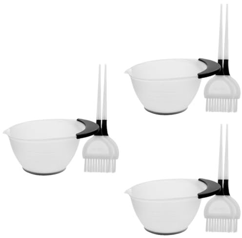 ADOCARN 3sätze Hair Dye Brush Mit Schüssel Professionelles Haarfärbe Salon Und Heimgebrauch Inklusive Weißer Färbeschüssel Und Farb-pinseln Für -haarfärbung