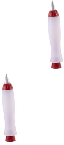 ULTECHNOVO 2 Piezas bolígrafo para Decorar Chocolate Escritura chocolatinas Tartas Herramientas de decoración de Chocolate Letras de glaseado para Pasteles comestibles jeringuillas