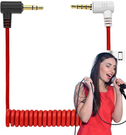 Générique Câble Microphone | Câble Enceinte,Adaptateur Microphone 3.5mm avec Fil de Connexion pour Ordinateur Portable - Chant et Enregistrement