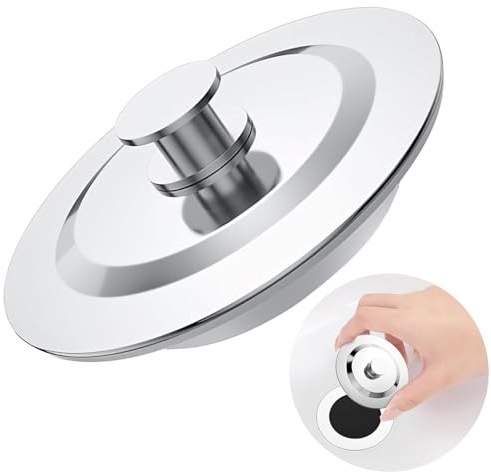 Stainless Steel Bathroom Basin Plug,Sink Plugs Bathroom Plug,Universal Bath Plug 40-45m,Drain Stopper Sink for Bathtub Washbasin Kitchen Sewers