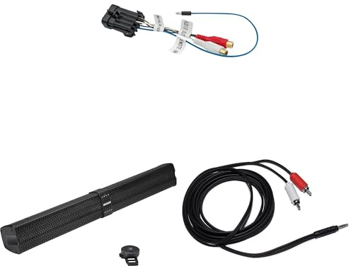 KICKER PowerBar 47KPB2 10 Speaker Amplified Sound Bar & Adapter for Polaris Ride Command
